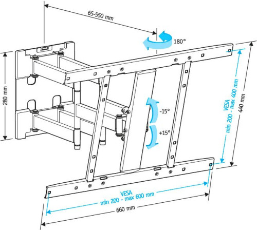 Кронштейн для телевизора Holder LCD-SU6602