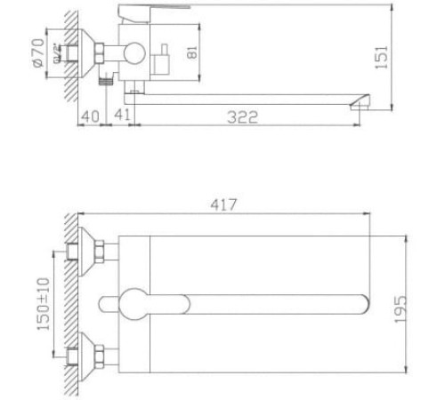Смеситель Ekko E22801