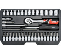 Набор торцевых головок и бит Yato YT-14471 38 предметов