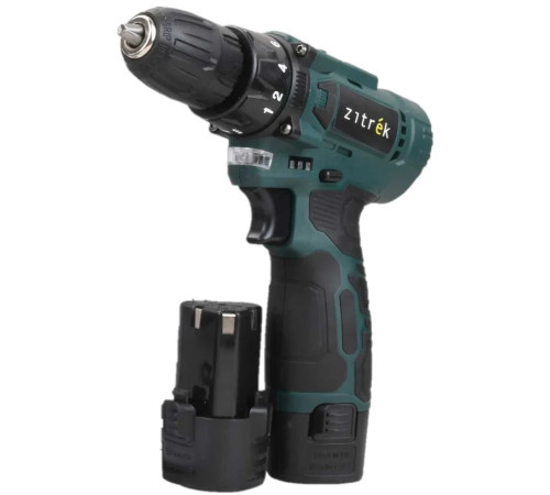 Дрель-шуруповерт Zitrek Green 12V Plus 085-1014 с 2-мя АКБ