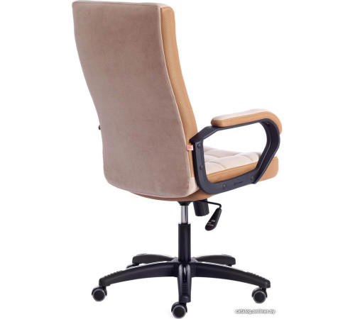 Офисное кресло TetChair Trendy флок, бежевый/бронзовый