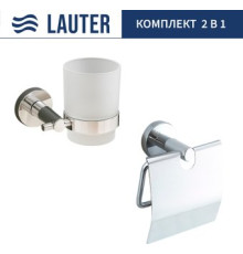 Набор аксессуаров для ванной Lauter 21SH72061 + 21SH72101 Chrome, 2 предмета