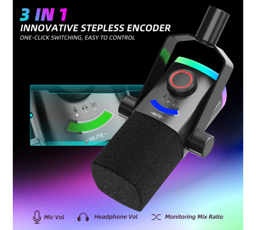 Проводной микрофон FIFINE AM8PROTW белый