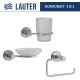Набор аксессуаров для ванной Lauter 21TS20115 + 21TS20113 + 21TS20111 Chrome, 3 предмета