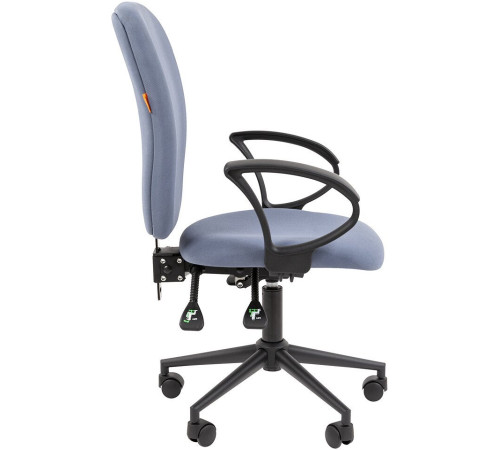 Офисное кресло CHAIRMAN 9801 Black Т02, голубой