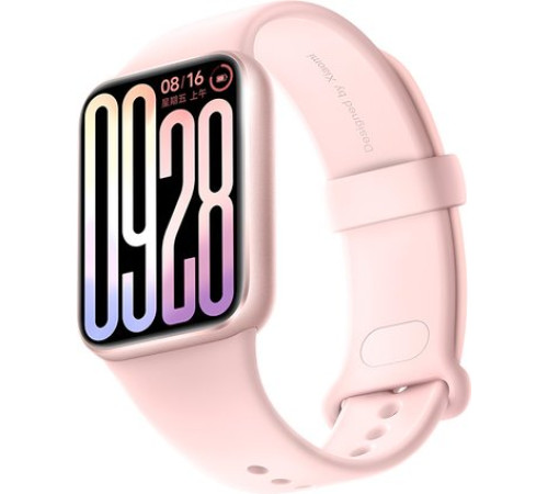 Фитнес-браслет Xiaomi Smart Band 9 Pro розовый, с розовым силиконовым ремешком, международная версия