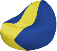 Кресло-мешок Flagman Classic К2.1-48 синий/желтый