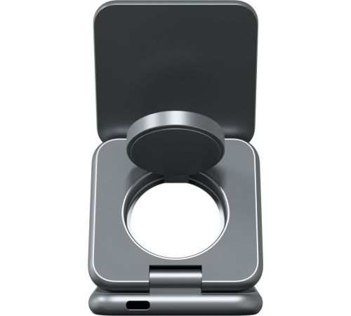 Беспроводное зарядное Magssory Fold Pro 3 в 1 WCH063 темно-серый