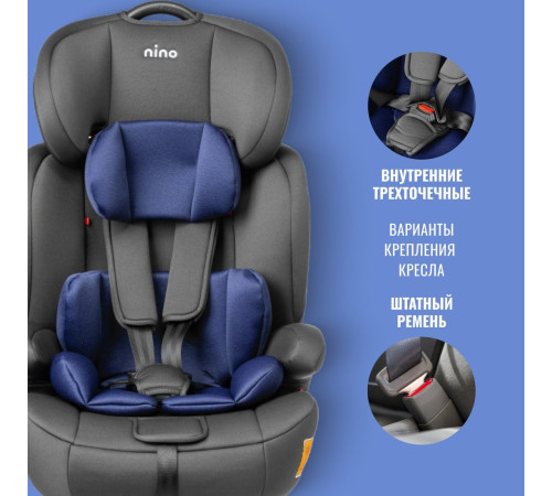 Детское автокресло Nino Simple ZY10 черный/синий
