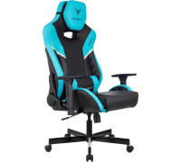 Кресло Knight Thunder 5X черный/голубой