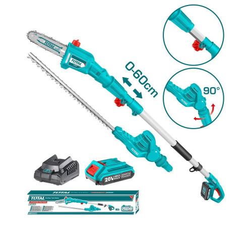 Кусторез + высоторез Total TPTS201681 с 1-м АКБ