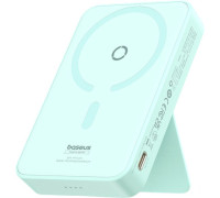 Внешний аккумулятор Baseus MagPro Magnetic Bracket Wireless Fast-Charging Power Bank 20W 5000mAh мятный