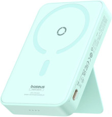 Внешний аккумулятор Baseus MagPro Magnetic Bracket Wireless Fast-Charging Power Bank 20W 5000mAh мятный