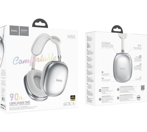 Наушники Hoco W55 Plus серебристый