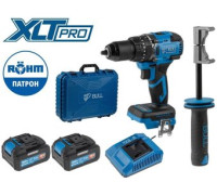 Ударная дрель-шуруповерт Bull SR 1806 R-series Xcase XLTpro 2329059 с 2-мя АКБ, кейс
