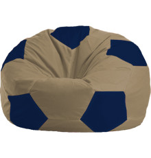 Кресло-мешок Flagman Мяч Стандарт М1.1-80 бежевый/темно-синий