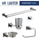 Набор аксессуаров для ванной Lauter 21SH6061 + 21SH6051 + 21SH6091 + 21SH6071 + 21SH6021 Chrome, 5 предметов