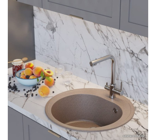 Кухонная мойка Mixline ML-GM11 551819 песочный