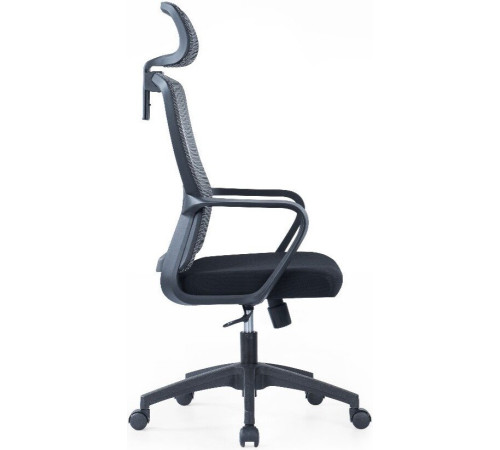 Офисное кресло SitZone U-060A сетка/ткань, черный, крестовина пластик