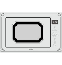 Микроволновая печь Korting KMI825RGW