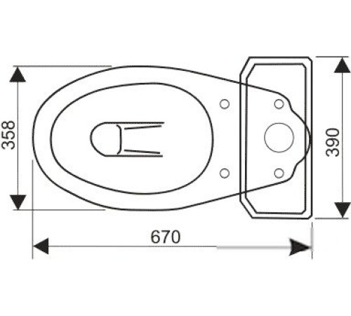 Унитаз Оскольская керамика Элисса красный