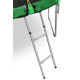 Батут GetActive Jump 8ft - 252 см с лестницей, внешней сеткой зеленый