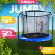Батут Sundays JumpX 12FT синий, с сеткой, с лестницей