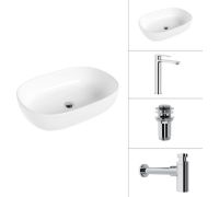 Умывальник Lauter 21836 + Moon 21СK81691C + сифон 21635CH + дон.клапан 21190CH хром