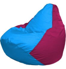 Кресло-мешок Flagman Груша Макси Г2.1-268 фуксия/голубой