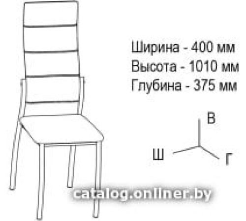 Стул ВВР Прага рогожка серый