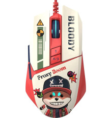 Игровая мышь A4Tech Bloody W63 Max Proxy Boom бежевый/красный