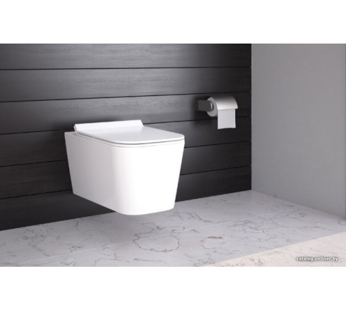 Унитаз подвесной Berges Wasserhaus Floe Rimless + Floe Slim SO + Novum525 + F3 043223