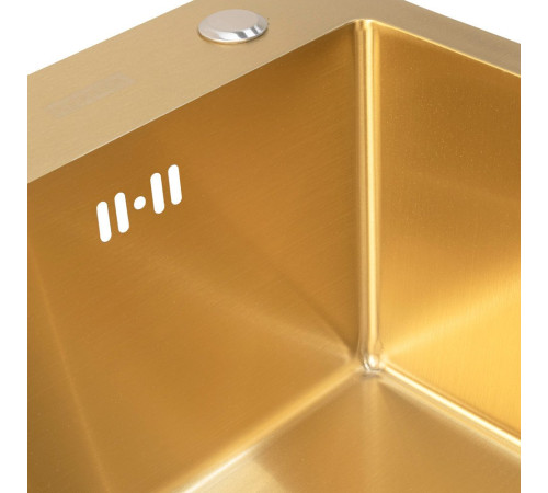 Кухонная мойка ARFEKA Eco AR PVD Nano 70x50 золото