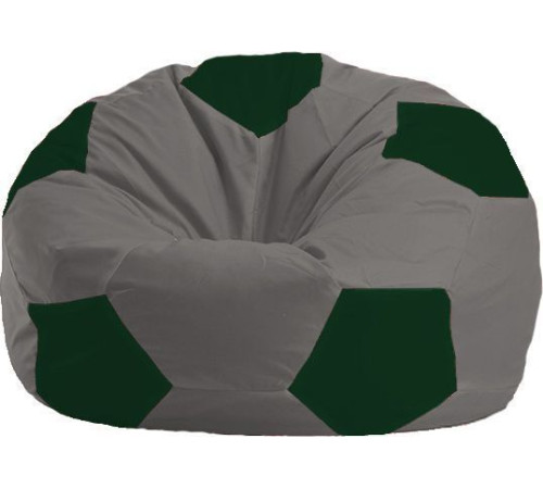 Кресло-мешок Flagman Мяч Стандарт М1.1-349 серый/темно-зеленый