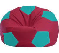 Кресло-мешок Flagman Мяч Стандарт М1.1-311 бордовый/бирюзовый