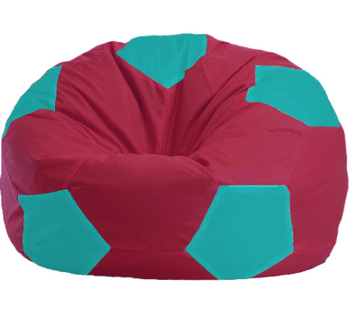 Кресло-мешок Flagman Мяч Стандарт М1.1-311 бордовый/бирюзовый