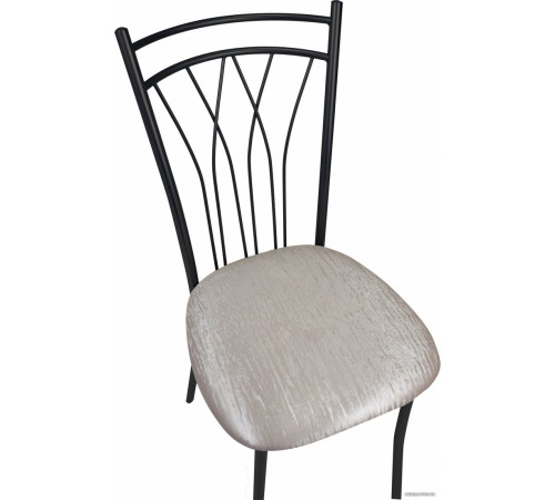 Стул Древпром Премьер ДП2-18 черный матовый/Bengal бежевый