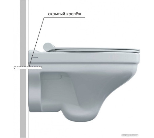 Унитаз подвесной Berges Wasserhaus Albit S Rimless 082147 Top Slim SO