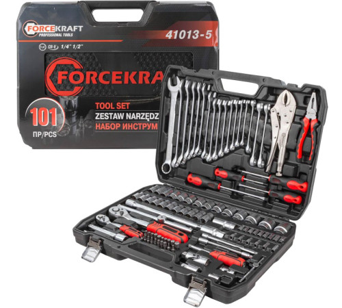Универсальный набор инструментов ForceKraft FK-41013-5 101 предмет