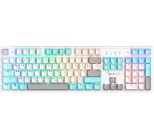 Клавиатура A4Tech Bloody S510N белый, Bloody BLMS Red