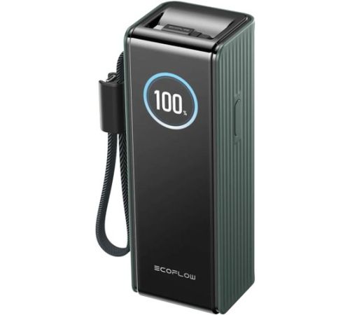 Внешний аккумулятор EcoFlow Rapid 25000mAh с кабелями 100 Вт, 170 Вт, зеленый