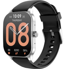 Умные часы Amazfit Pop 3S серебристый, с силиконовым ремешком