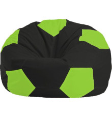 Кресло-мешок Flagman Мяч Стандарт М1.1-466 черный/салатовый
