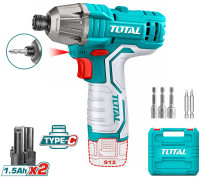 Винтоверт Total TIRLI12015 с 2-мя АКБ, кейс