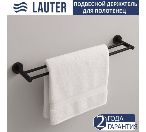 Набор аксессуаров для ванной Lauter 21SH72082 + 21SH70022 Matt Black, 2 предмета