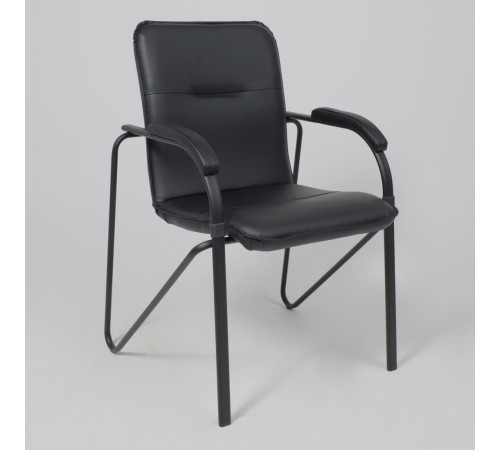 Офисный стул AksHome Samba Aks-1 000.704 Pegasso черный/мягкие подлокотники/основание черное