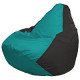 Кресло-мешок Flagman Груша Мини L Г0.1-283 бирюзовый/черный