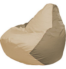 Кресло-мешок Flagman Груша Супер Мега 4XL Г5.1-136 светло-бежевый/тёмно-бежевый