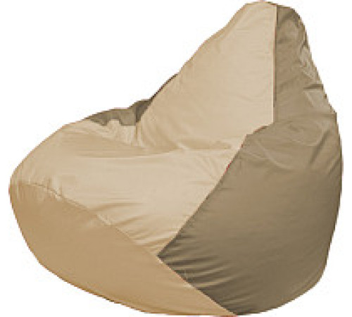 Кресло-мешок Flagman Груша Супер Мега 4XL Г5.1-136 светло-бежевый/тёмно-бежевый