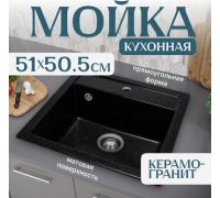 Кухонная мойка Saniteco Terra черный